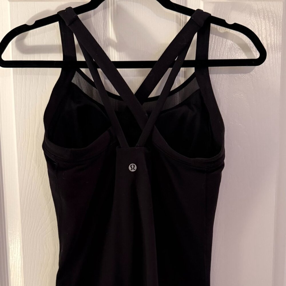 Lululemon Rally Your Heart Black Tank Top Size 8 - Picture 4 of 6
